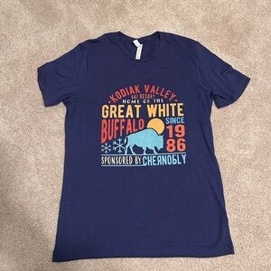 Large, navy tshirt-Hot Tub Time Machine Kodiak Valley